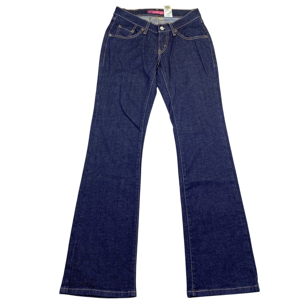 VTG Levis Curvy Cut Dark Wash Bootcut Jeans Blue Denim 5M 736L Y2K Grunge Retro‎